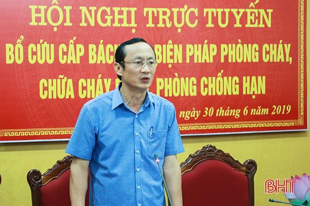 Hội nghị trực tuyến với các địa phương nhằm bổ cứu các biện pháp phòng cháy, chữa cháy rừng