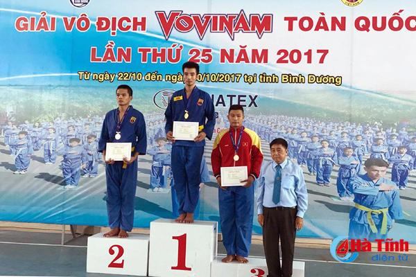 Hà Tĩnh giành 2 HCĐ tại Giải Vovinam vô địch quốc gia