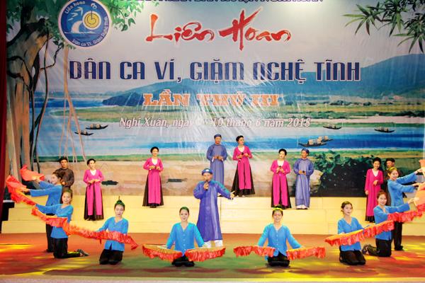 Nghi Xuân tổ chức Liên hoan Dân ca ví, dặm Nghệ Tĩnh lần thứ III