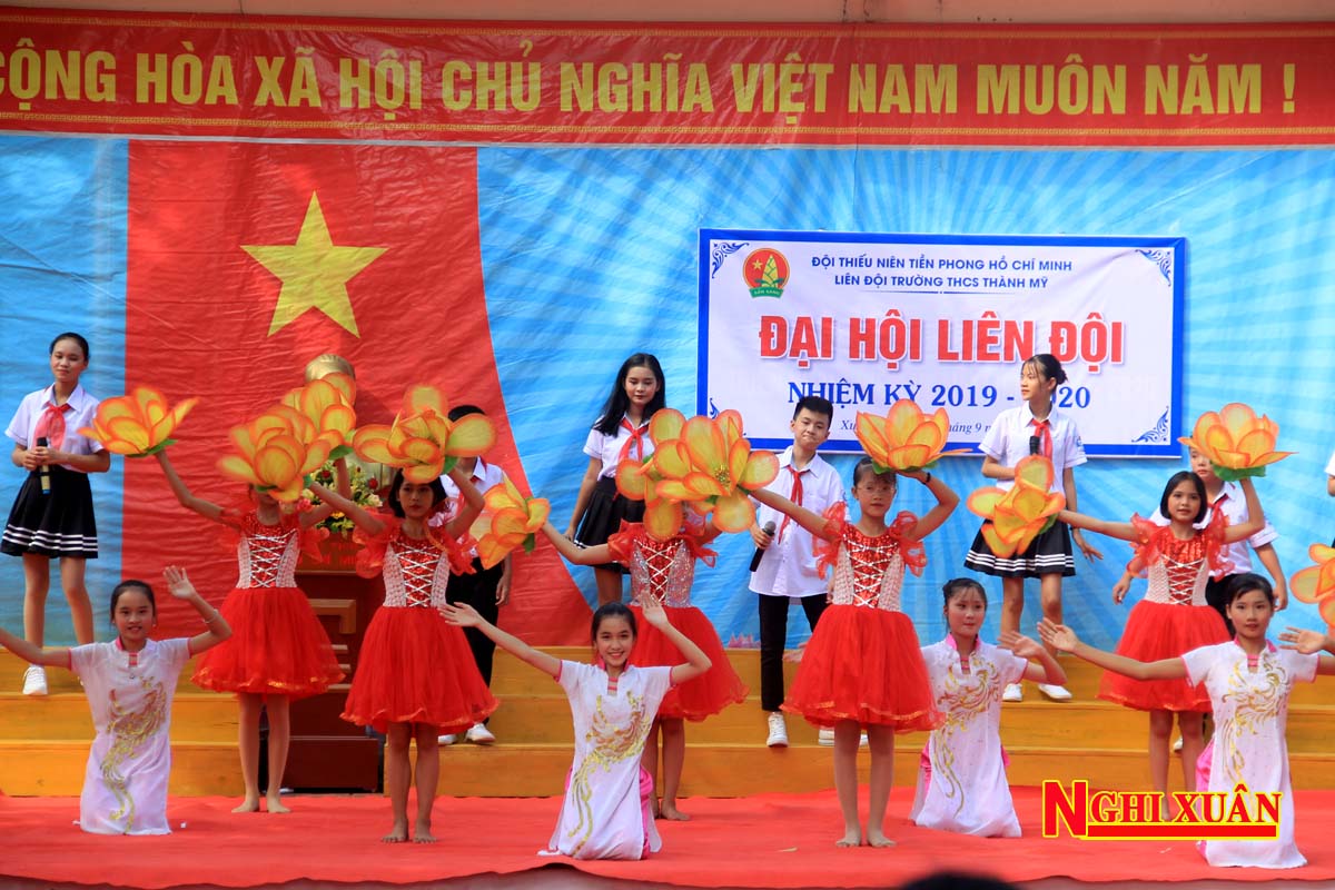 Trường THCS Thành Mỹ đại hội liên đội năm học 2019 - 2020