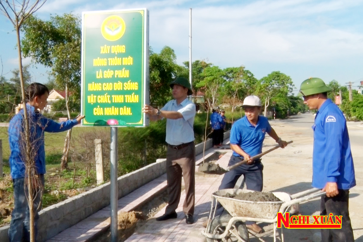 Thanh niên Nghi Xuân chung tay xây dựng nông thôn mới