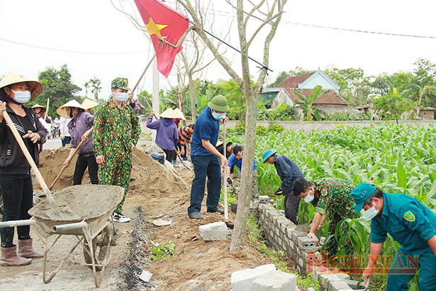 Nghi Xuân phấn đấu có 1 xã đạt chuẩn nông thôn mới kiểu mẫu và 5 xã nâng cao trong năm 2021