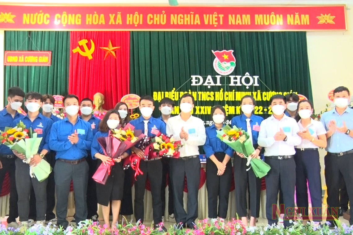 Đoàn TNCS Hồ Chí Minh xã Xuân Lam và xã Cương Gián đại hội nhiệm kỳ 2022-2027