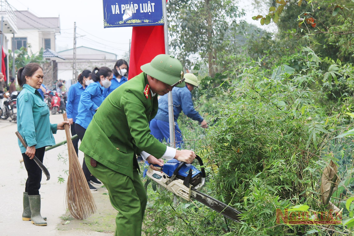 Cương Gián, Xuân Hồng phát động xây dựng nông thôn mới nâng cao