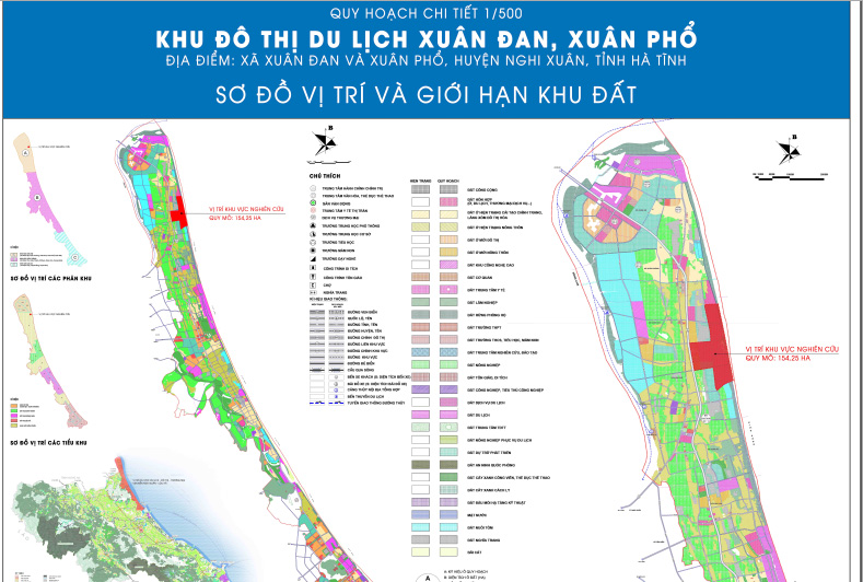 Lấy ý kiến đối với nhiệm vụ điều chỉnh quy hoạch chi tiết xây dựng khu đô thị du lịch Xuân Đan -  Xuân Phổ tỷ lệ 1/500