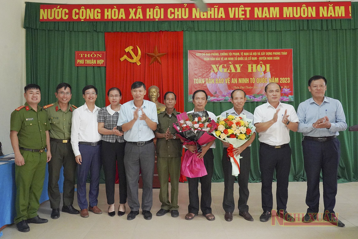 Lãnh đạo Nghi Xuân dự “Ngày hội toàn dân bảo vệ an ninh Tổ quốc” ở các địa phương